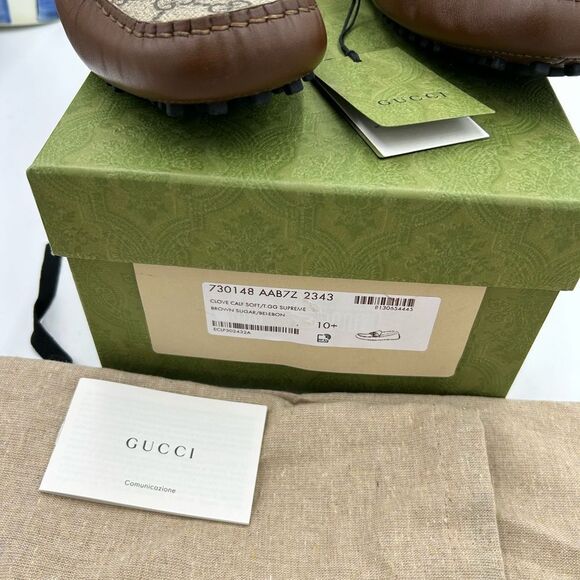 Men's Gucci Ayrton interlocking G loafers size 10.5 made in Italy - Picture 3 of 10